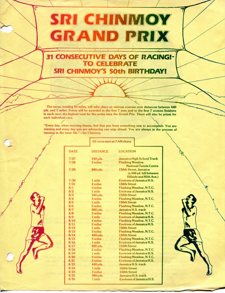 The Sri Chinmoy Grand Prix: A 31-Consecutive-Day Race